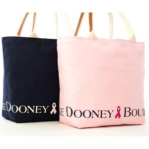 Dooney & Bourke  Canvas Tote Pink Ribbon Awareness NWT